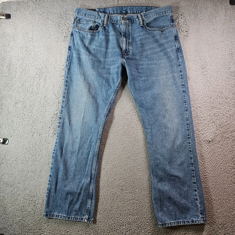 Levi's 514 Jeans Men 38 x30 Zip Fly‎ Medium Wash Blue Denim